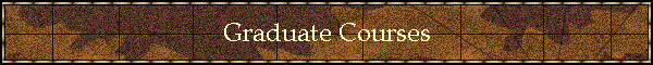 Graduate Courses
